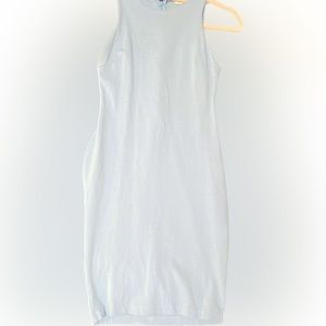 MIDI light blue dress. Medium